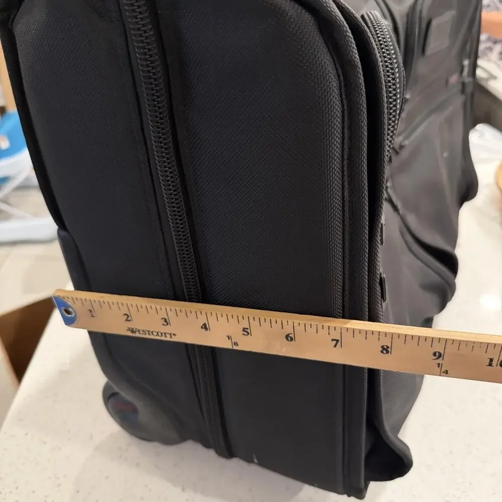 Tumi Black Ballistic Nylon 22in Rolling Garment Bag Carry On Travel Luggage